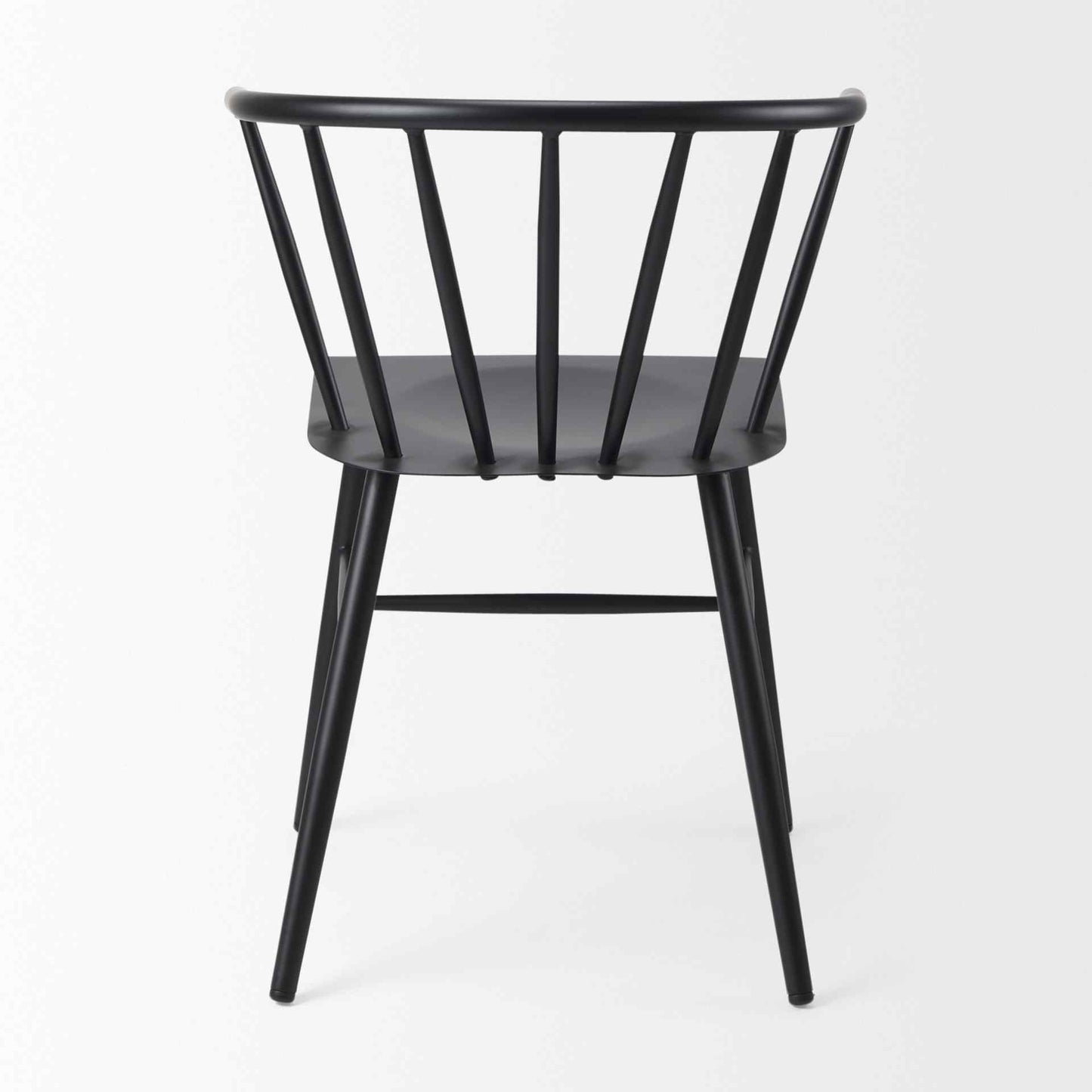 Colin Black Metal Armless Dining Chair (Set of 2)