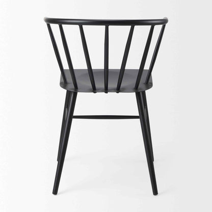 Colin Black Metal Armless Dining Chair (Set of 2)