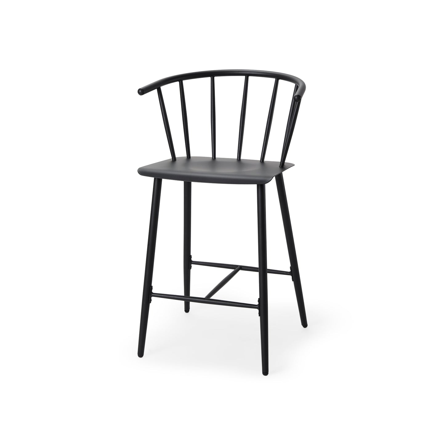 Colin Black Metal Barstool