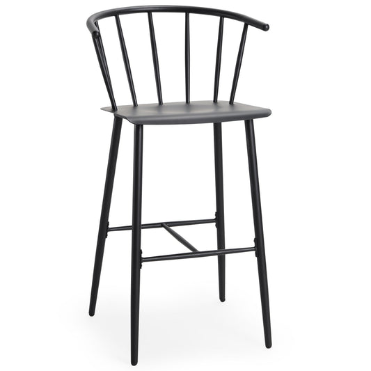 Colin Black Metal Barstool