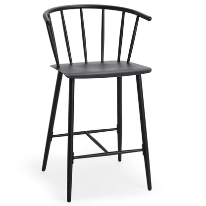 Colin Black Metal Counter Stool