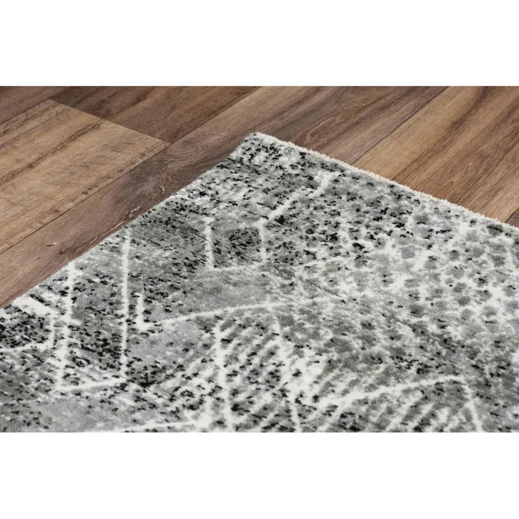 Coll Geometric Gray Large Area Rugs For Living Room - LOOMLAN - LOOMLAN - Area Rugs