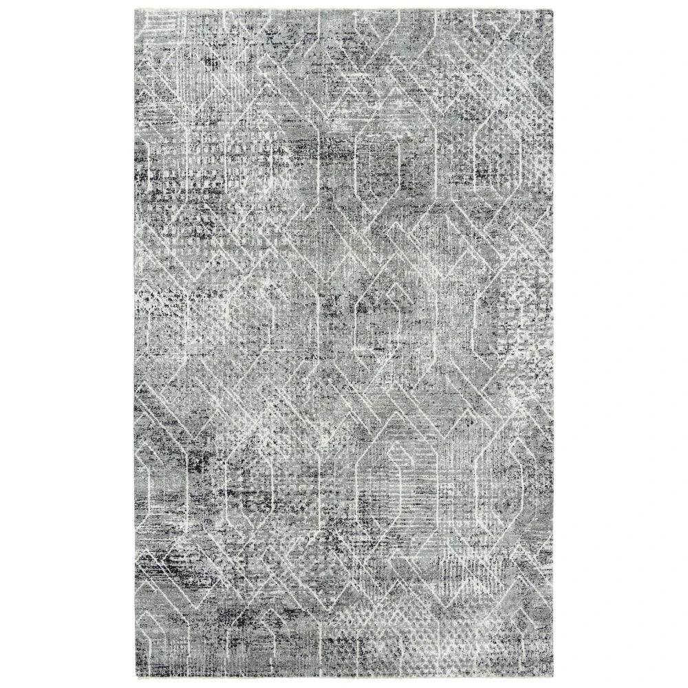 Coll Geometric Gray Large Area Rugs For Living Room - LOOMLAN - LOOMLAN - Area Rugs