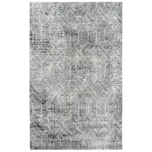 Coll Geometric Gray Large Area Rugs For Living Room - LOOMLAN - LOOMLAN - Area Rugs