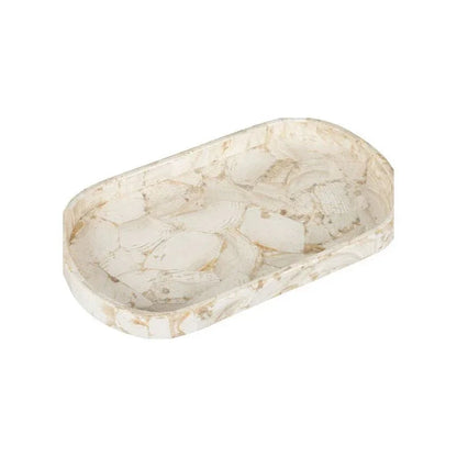 Collector's Natural White Stone Tray - LOOMLAN - Wildwood - Trays