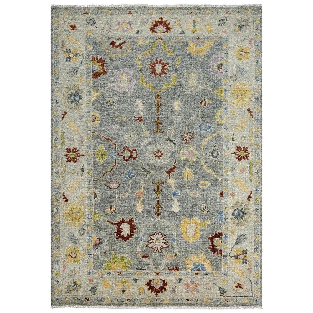 Colm Floral Gray Large Area Rugs For Living Room - LOOMLAN - LOOMLAN - Area Rugs