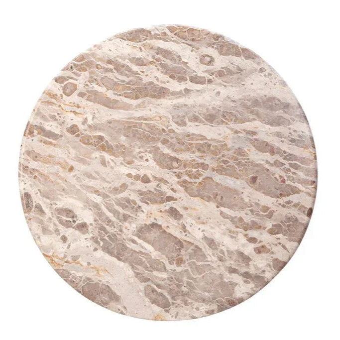 Colmar Marble Top Round Cocktail Table - LOOMLAN - Furniture Classics - Coffee Tables