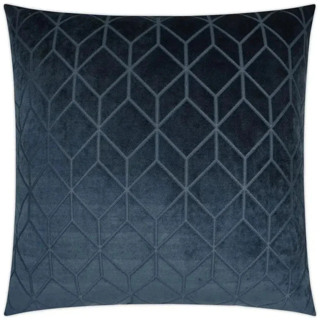 Cologne Navy Solid Nautical Navy Large Throw Pillow - LOOMLAN - D.V. Kap - Throw Pillows