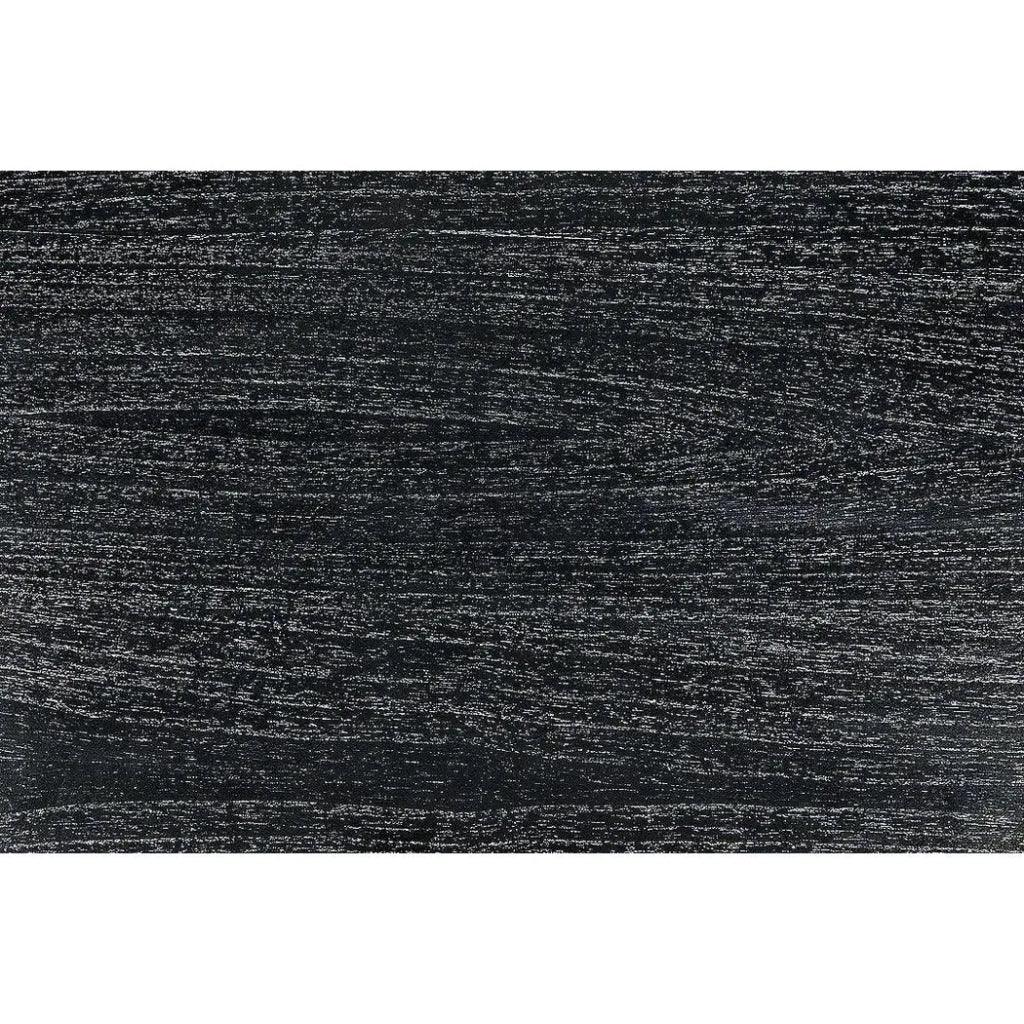 Colonial Bamboo Wood Black Arm Chair - LOOMLAN - Noir - Accent Chairs