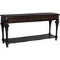 Colonial Wood Large Rectangle Sofa Table - LOOMLAN - Noir - Side Tables