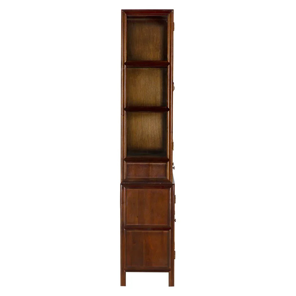 Colonial Wooden And Glass Hutch