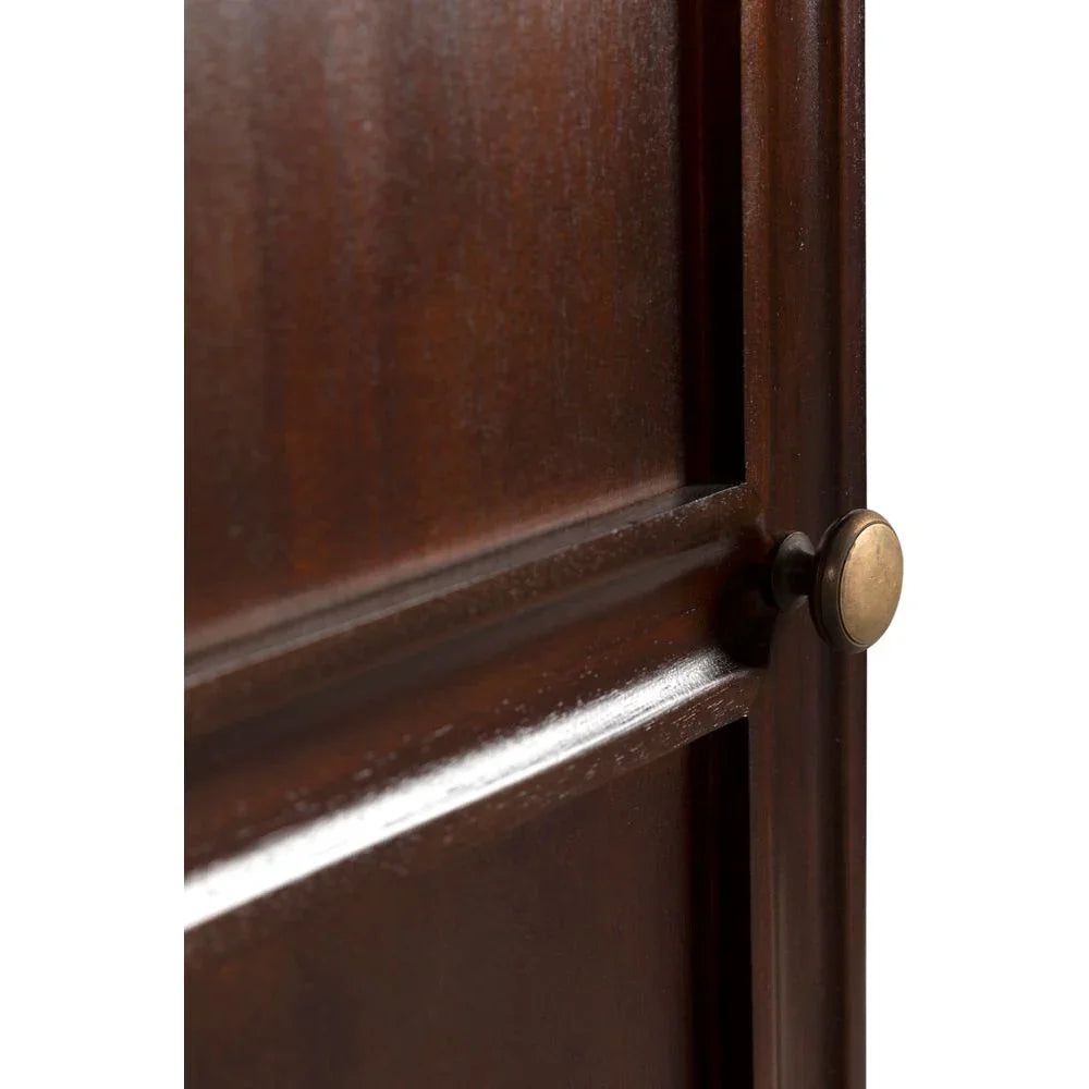 Colonial Wooden And Glass Hutch