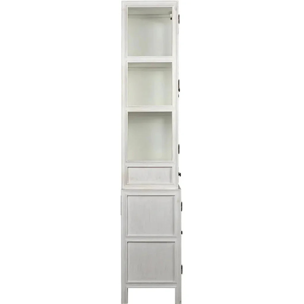 Colonial Wooden And Glass Hutch