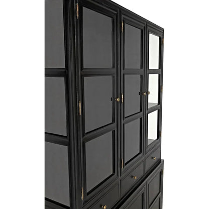 Colonial Wooden And Glass Hutch