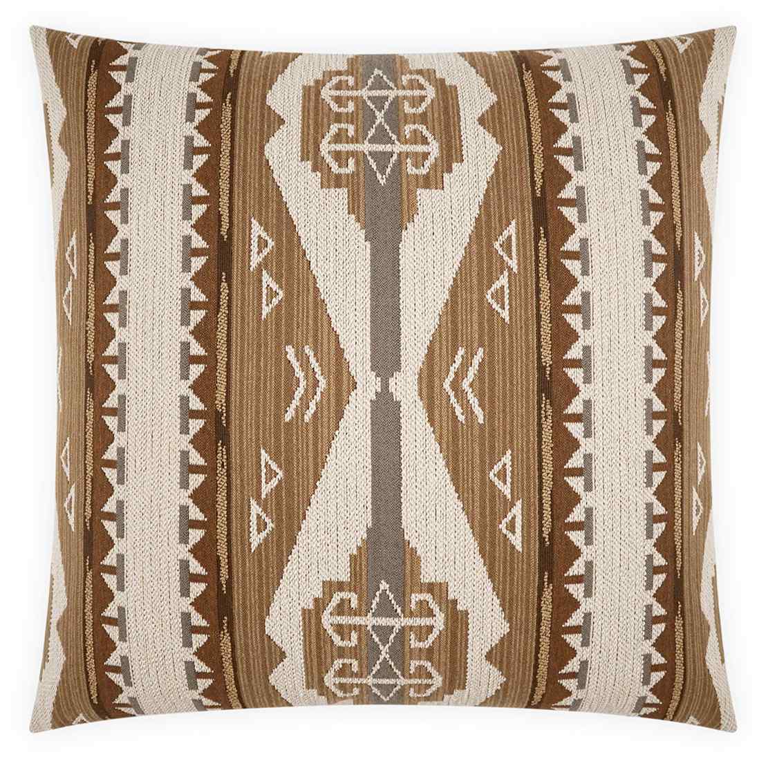 Colony Brown Throw Pillow