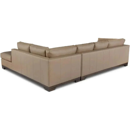 Colony Large Leather Sectional Couch Chaise - LOOMLAN - One For Victory - Sectionals
