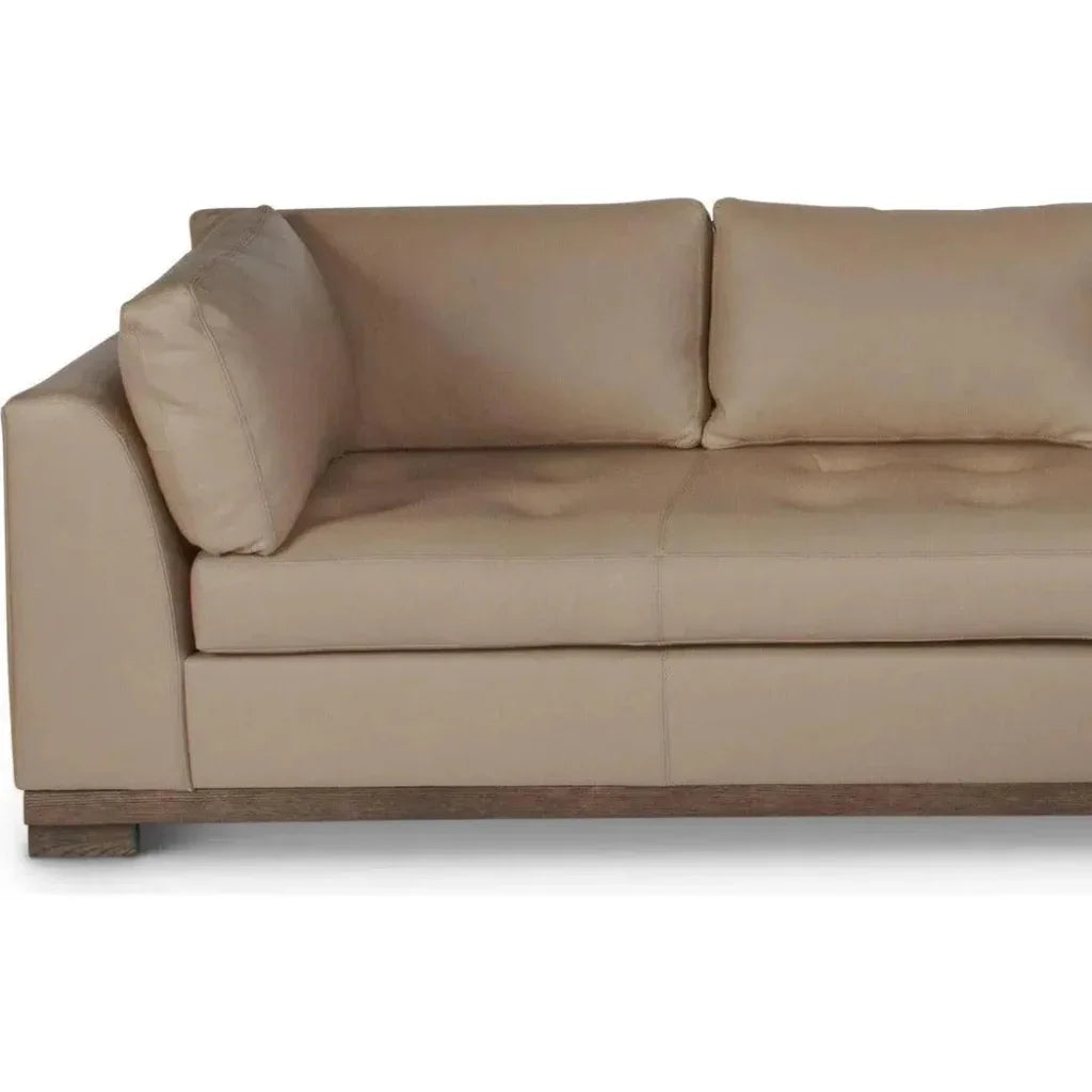 Colony Large Leather Sectional Couch Chaise - LOOMLAN - One For Victory - Sectionals