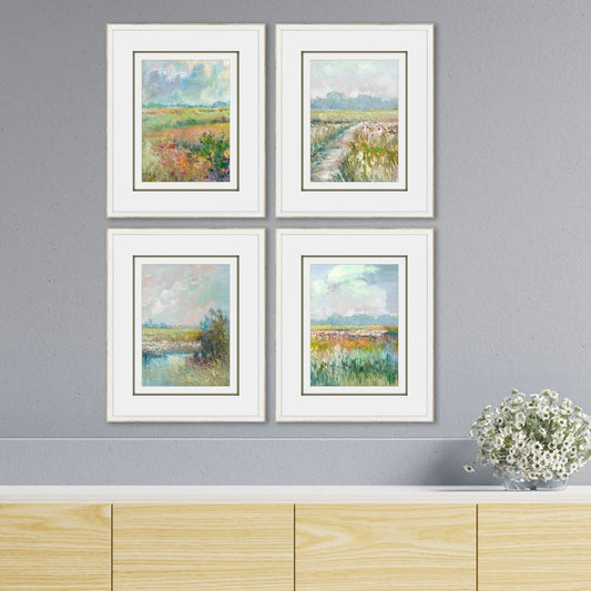 Colors of Spring Wood Framed Wall Art 4PC