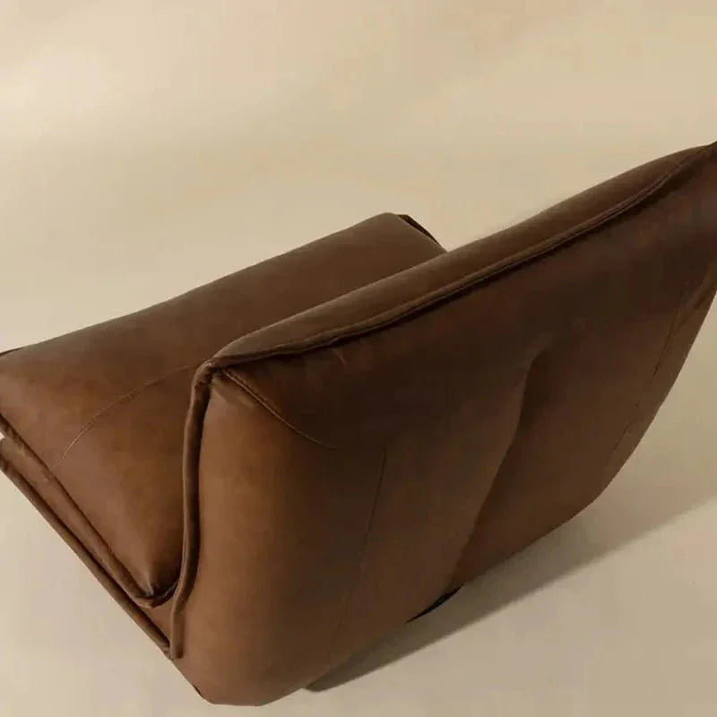 Colson Leather Swivel Armless Chair-Lounge Chairs-SUNPAN-LOOMLAN