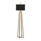 Colson Open Geometric Based Brass Floor Lamp-Floor Lamps-Wildwood-Black-LOOMLAN