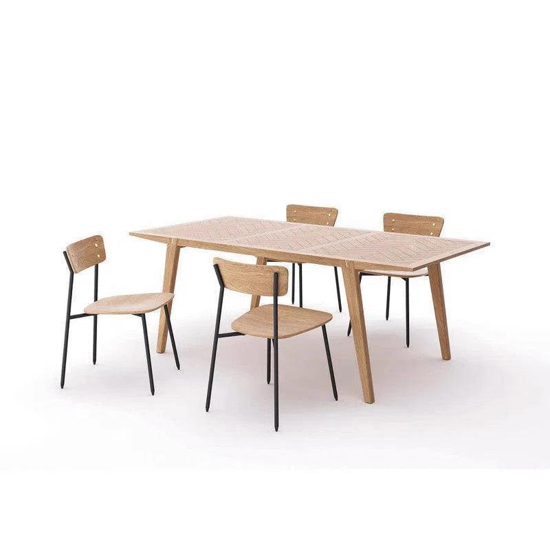 Colton Dining Chair - Natural Wood Seat - LOOMLAN - LH Imports - Dining Chairs