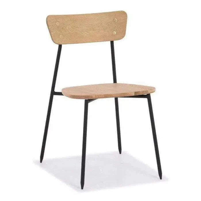 Colton Dining Chair - Natural Wood Seat - LOOMLAN - LH Imports - Dining Chairs