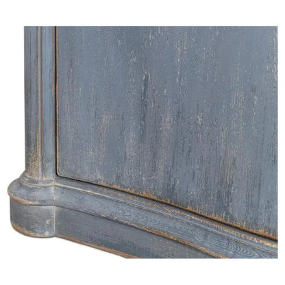 Columns Bowfront Sideboard Blue - LOOMLAN - Sarreid - Sideboards