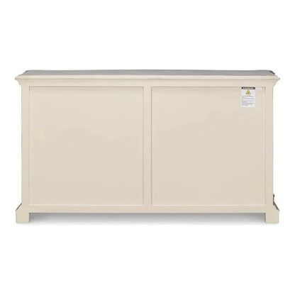 Columns Bowfront Sideboard Blue - LOOMLAN - Sarreid - Sideboards
