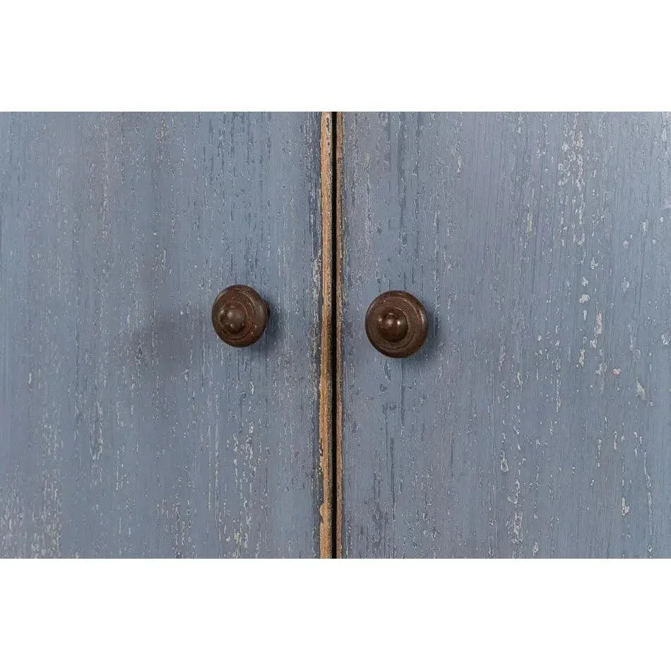 Columns Bowfront Sideboard Blue - LOOMLAN - Sarreid - Sideboards