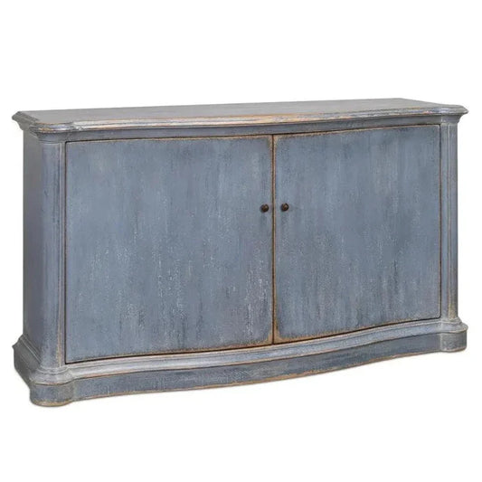 Columns Bowfront Sideboard Blue - LOOMLAN - Sarreid - Sideboards