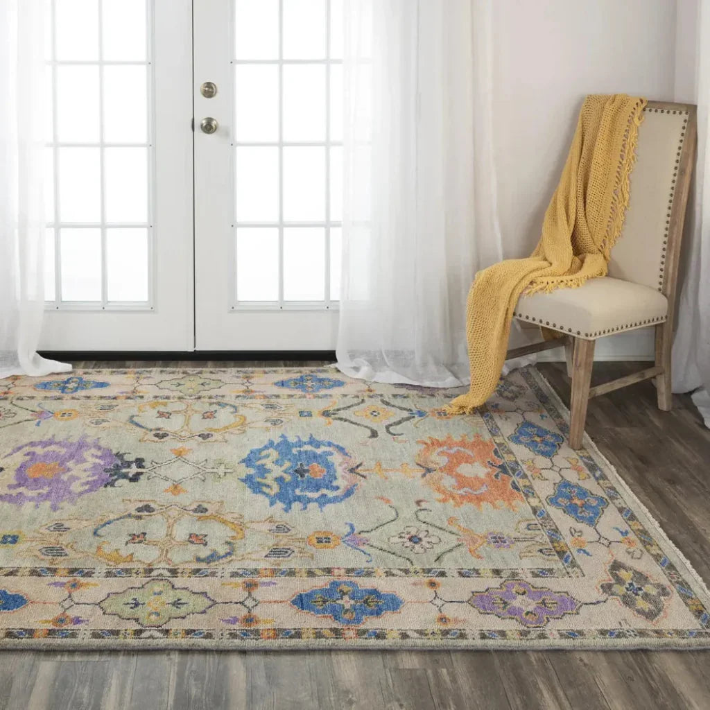 Colv Floral Gray Large Area Rugs For Living Room - LOOMLAN - LOOMLAN - Area Rugs