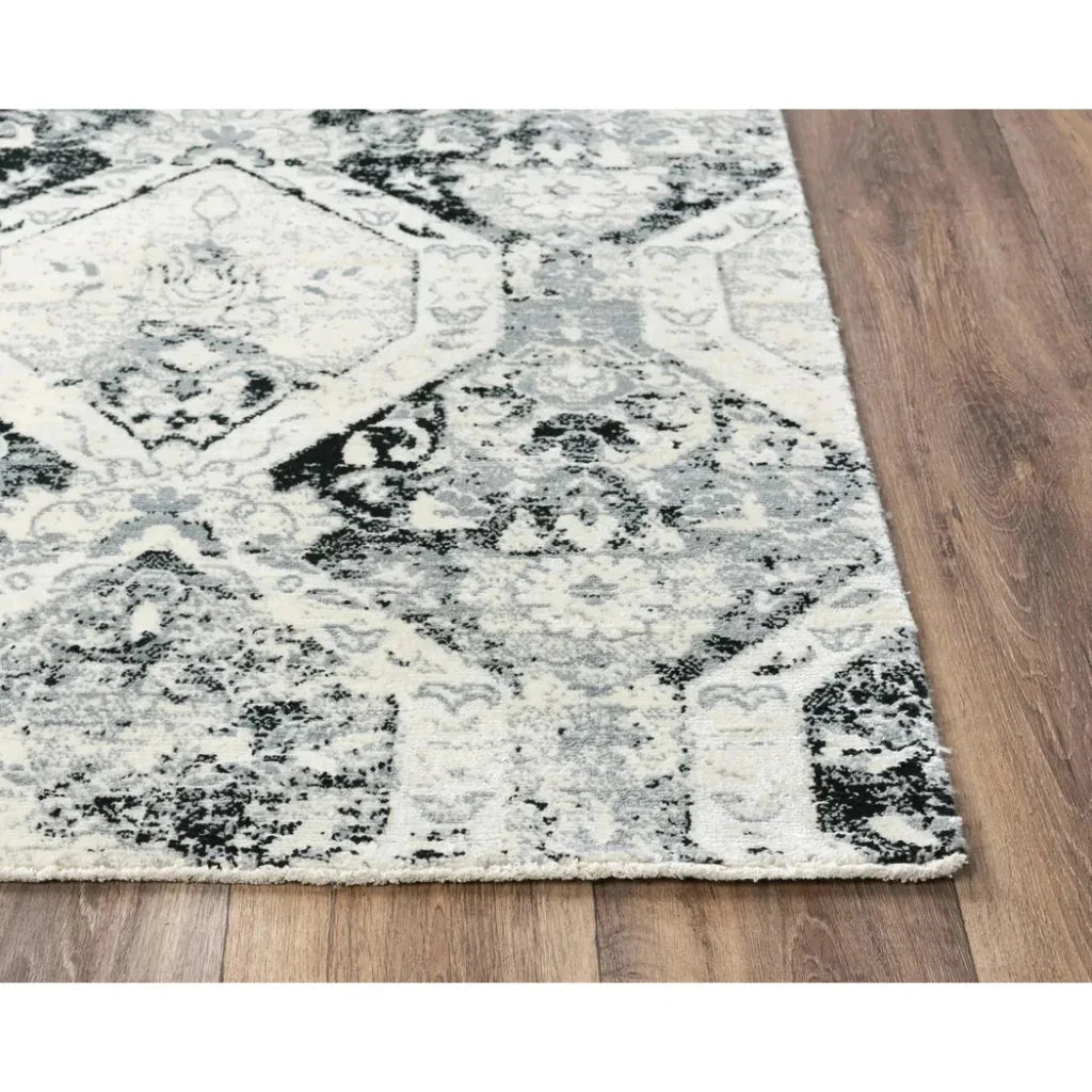 Coly Floral White Large Area Rugs For Living Room - LOOMLAN - LOOMLAN - Area Rugs