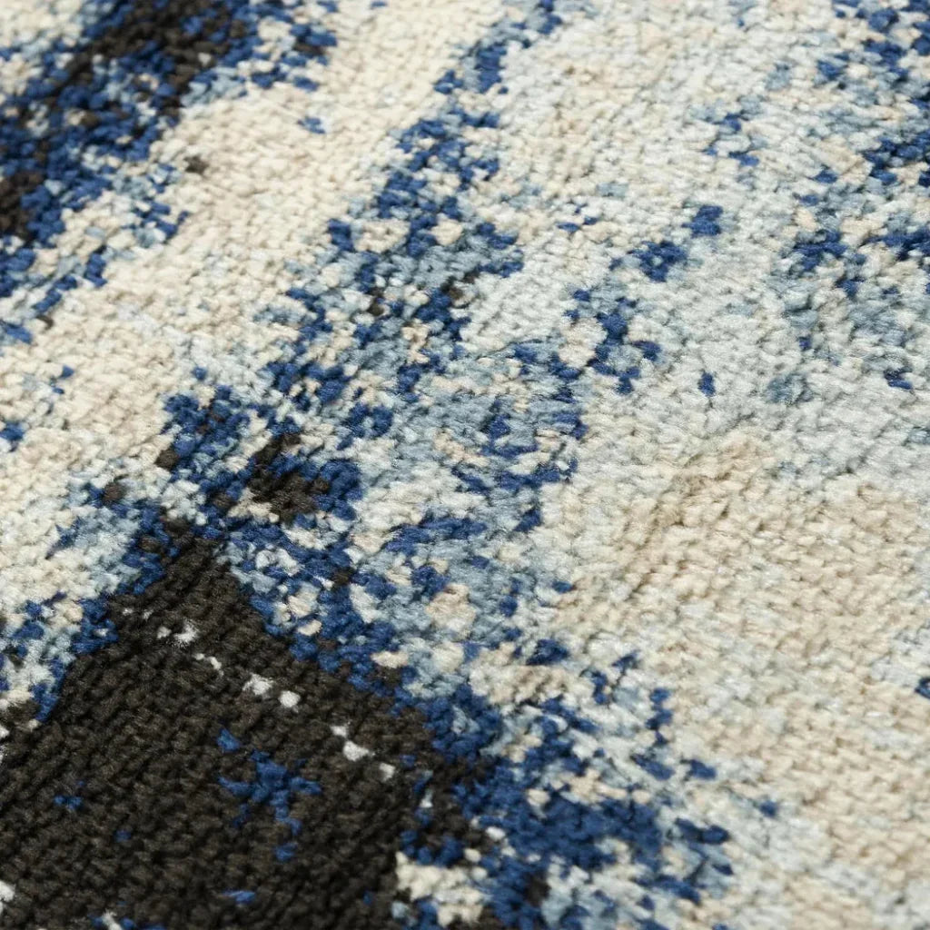 Come Abstract Blue Kitchen Hallway Runner Rug - LOOMLAN - LOOMLAN - Area Rugs