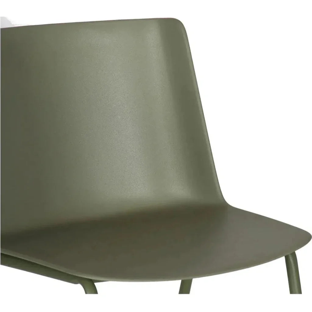 Commercial Grade Outdoor Green Dining Chair 2PC-Outdoor Dining Chairs-Moe's Home-LOOMLAN