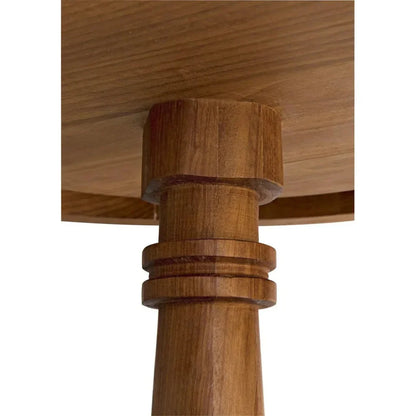 Comodo Teak Wood Round Side Table - LOOMLAN - Noir - Side Tables