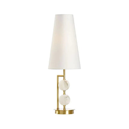 Compton White Alabaster Table Lamp - LOOMLAN - Wildwood - Table Lamps