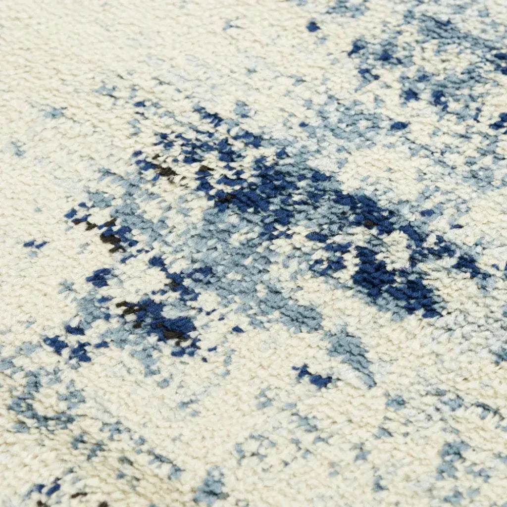 Coms Abstract Blue Kitchen Hallway Runner Rug - LOOMLAN - LOOMLAN - Area Rugs