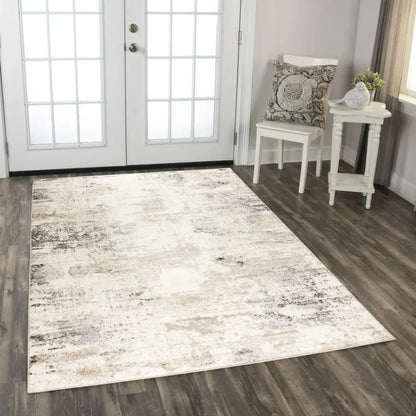 Conc Abstract Beige Kitchen Hallway Runner Rug - LOOMLAN - LOOMLAN - Area Rugs