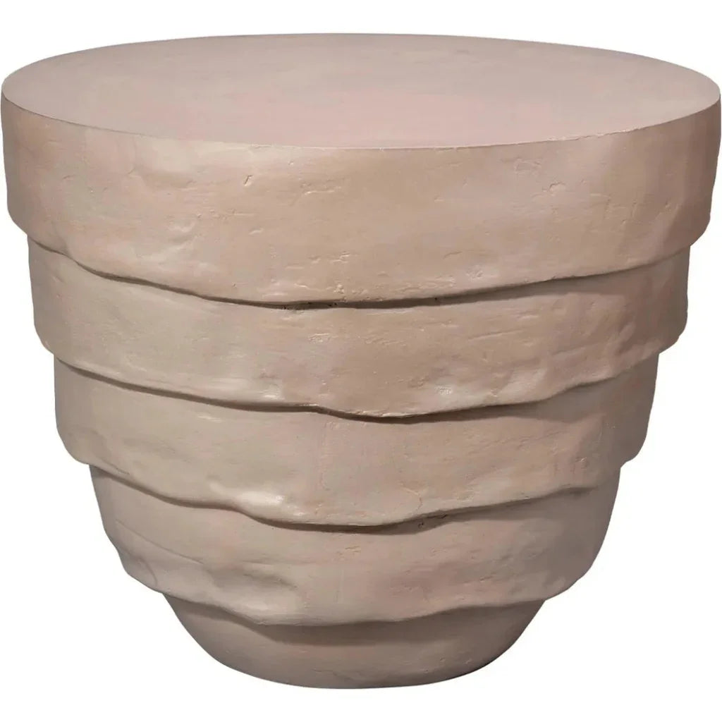 Concentric Fiber Glass Round Side Table - LOOMLAN - Jamie Young - Side Tables