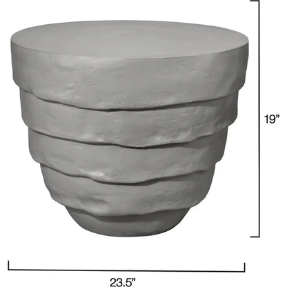 Concentric Fiber Glass Round Side Table - LOOMLAN - Jamie Young - Side Tables