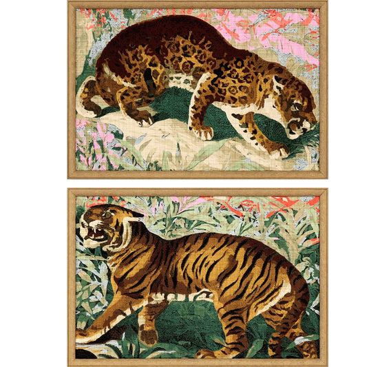 Concrete Jungle Cats Framed Wall Art 2PC