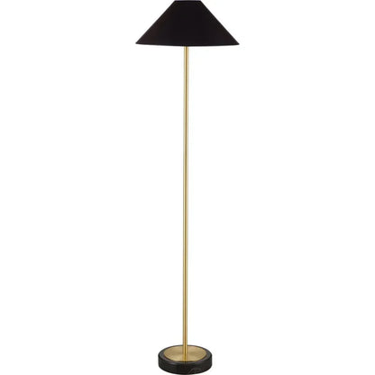 Cone Shaped Modern Floor Lamp-Floor Lamps-Bassett Mirror-Black-LOOMLAN