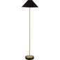 Cone Shaped Modern Floor Lamp-Floor Lamps-Bassett Mirror-Black-LOOMLAN