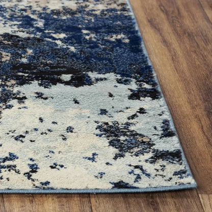 Conf Abstract Blue Kitchen Hallway Runner Rug - LOOMLAN - LOOMLAN - Area Rugs