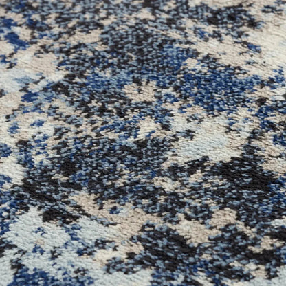 Conf Abstract Blue Kitchen Hallway Runner Rug - LOOMLAN - LOOMLAN - Area Rugs