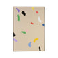 Confetti Hand-Painted Tan Artwork-Framed Wall Art-Chelsea House-LOOMLAN