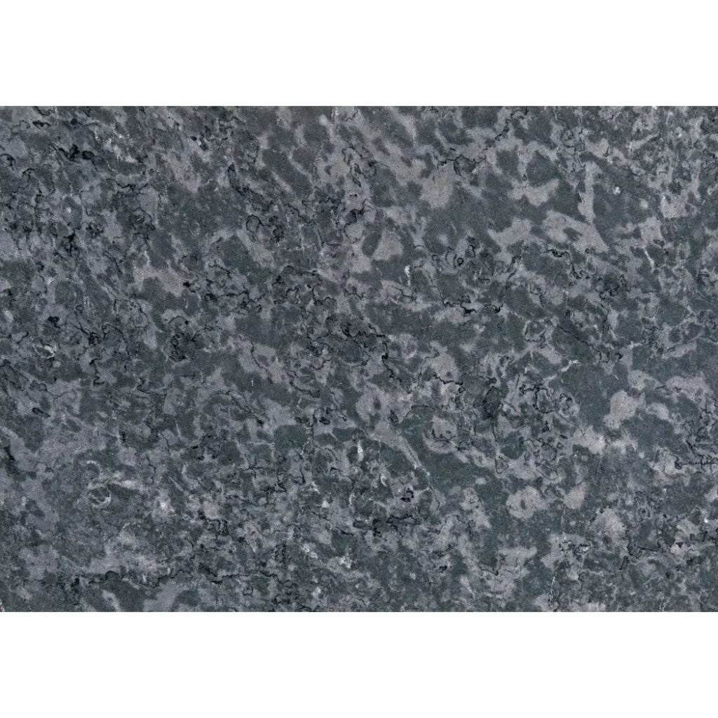 Confucius Wood & Marble Grey Round Coffee Table - LOOMLAN - Noir - Coffee Tables