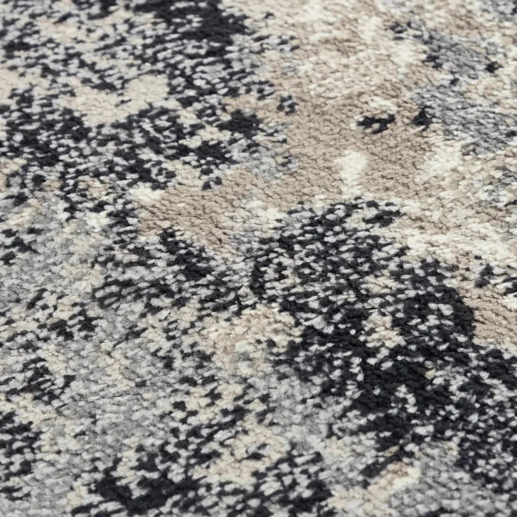 Conk Abstract Beige Kitchen Hallway Runner Rug - LOOMLAN - LOOMLAN - Area Rugs