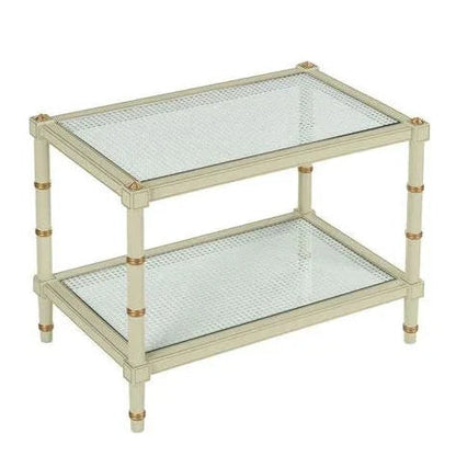 Conner Cane Bamboo - Inspired Legs Cocktail Table - LOOMLAN - Chelsea House - Coffee Tables