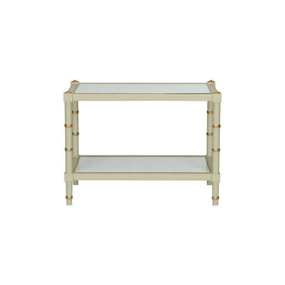 Conner Cane Bamboo - Inspired Legs Cocktail Table - LOOMLAN - Chelsea House - Coffee Tables